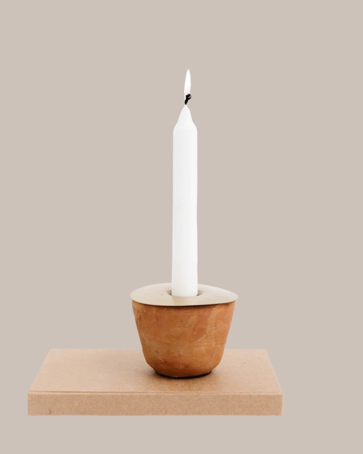 taper candle holder with removable top