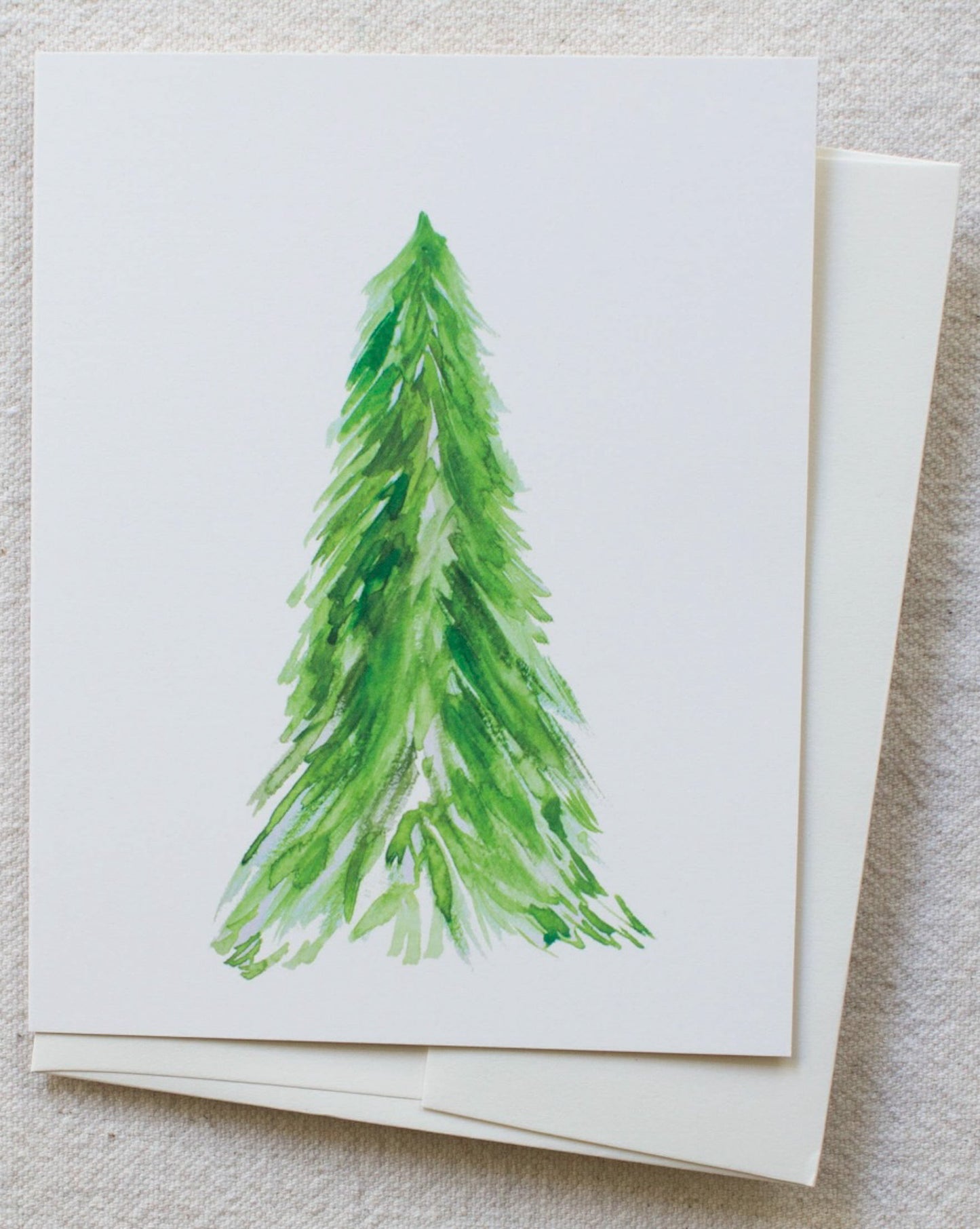 evergreen tree card
