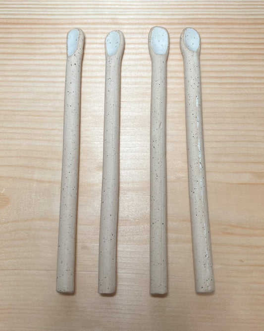 long ceramic stirring spoon