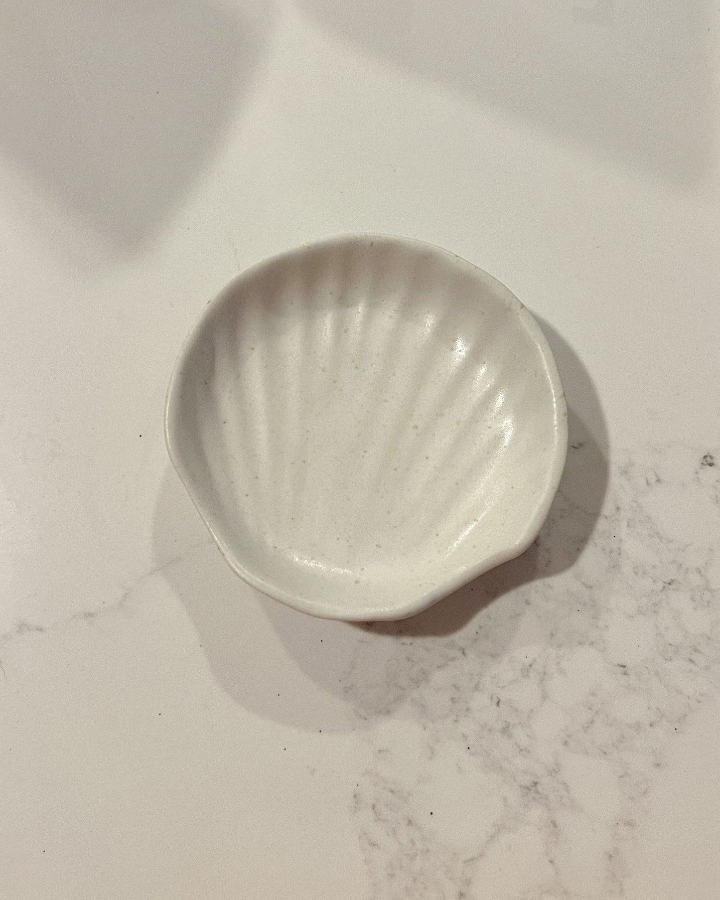 handmade ceramic shell dish