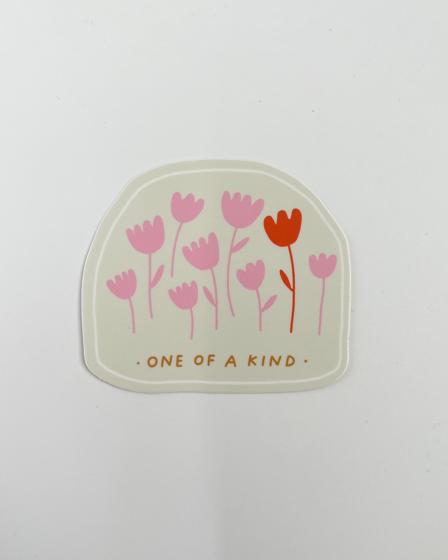 'one of a kind' vinyl sticker