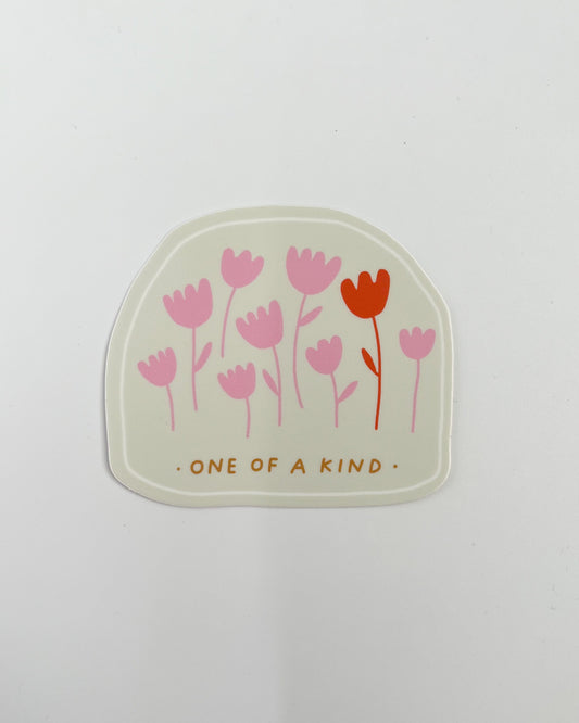 'one of a kind' vinyl sticker