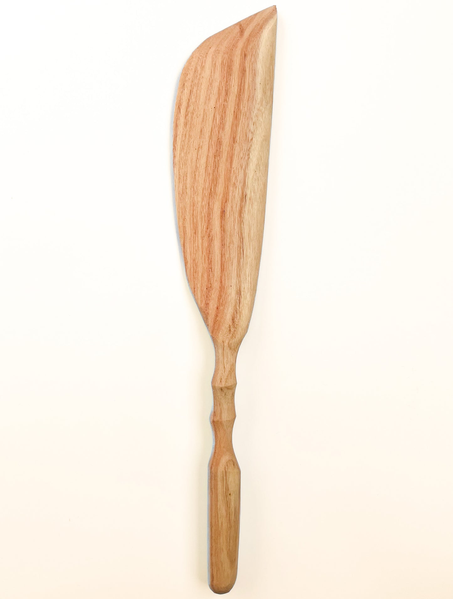 hand carved wooden spatula