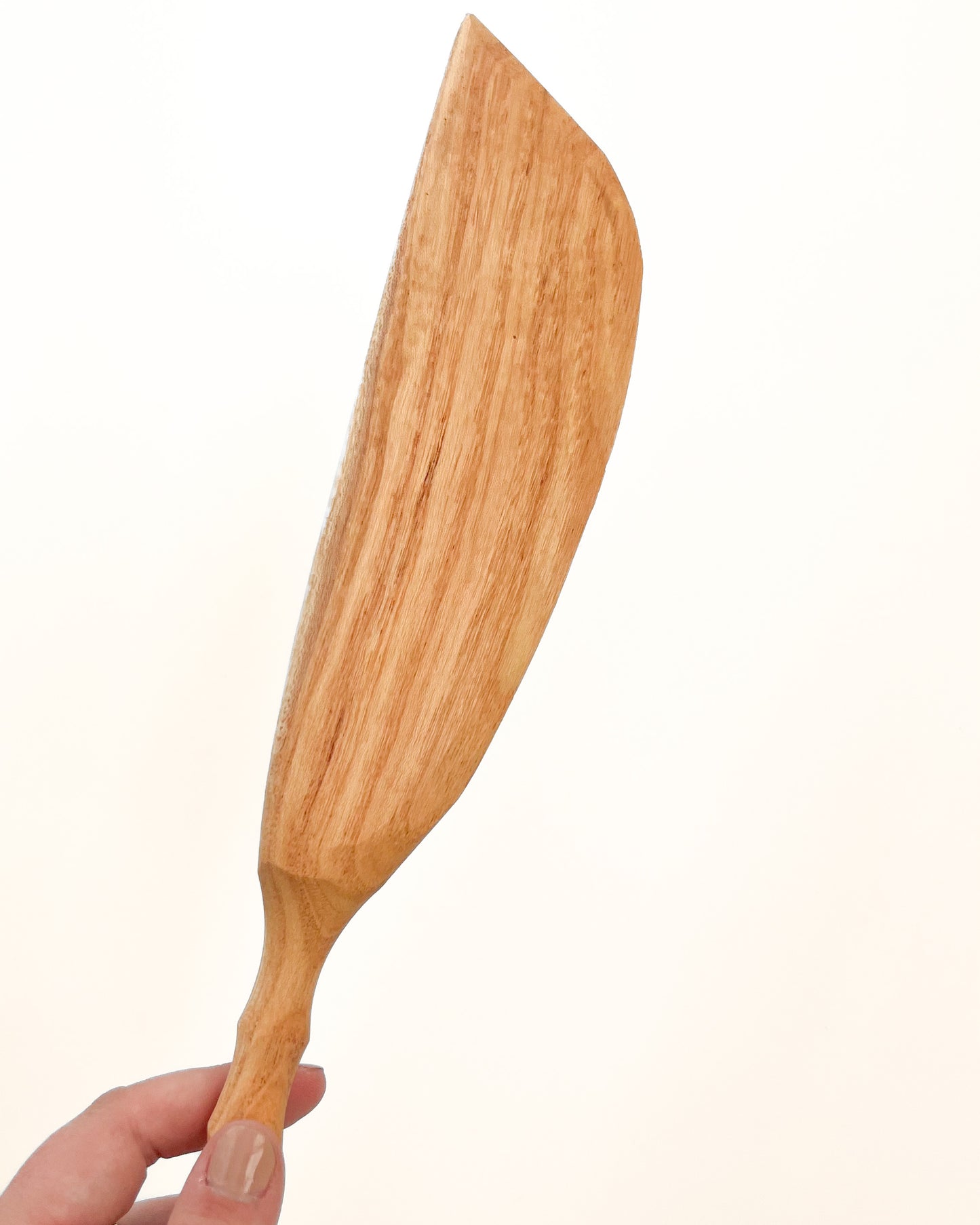 hand carved chef spoon and wooden spatula set