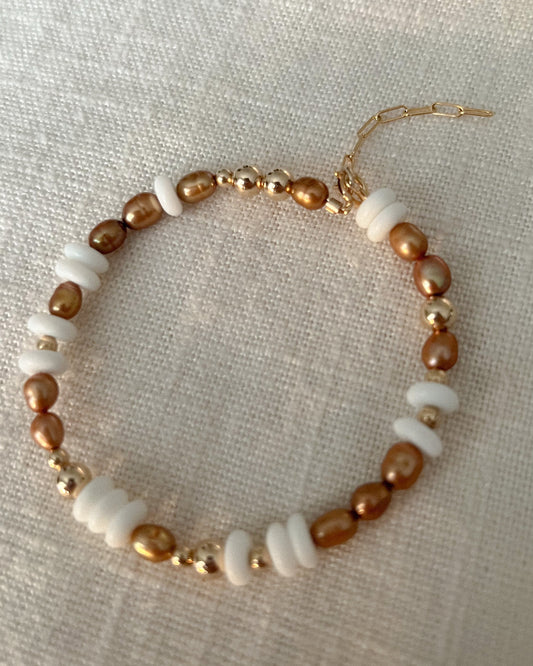 handmade pearl bracelet