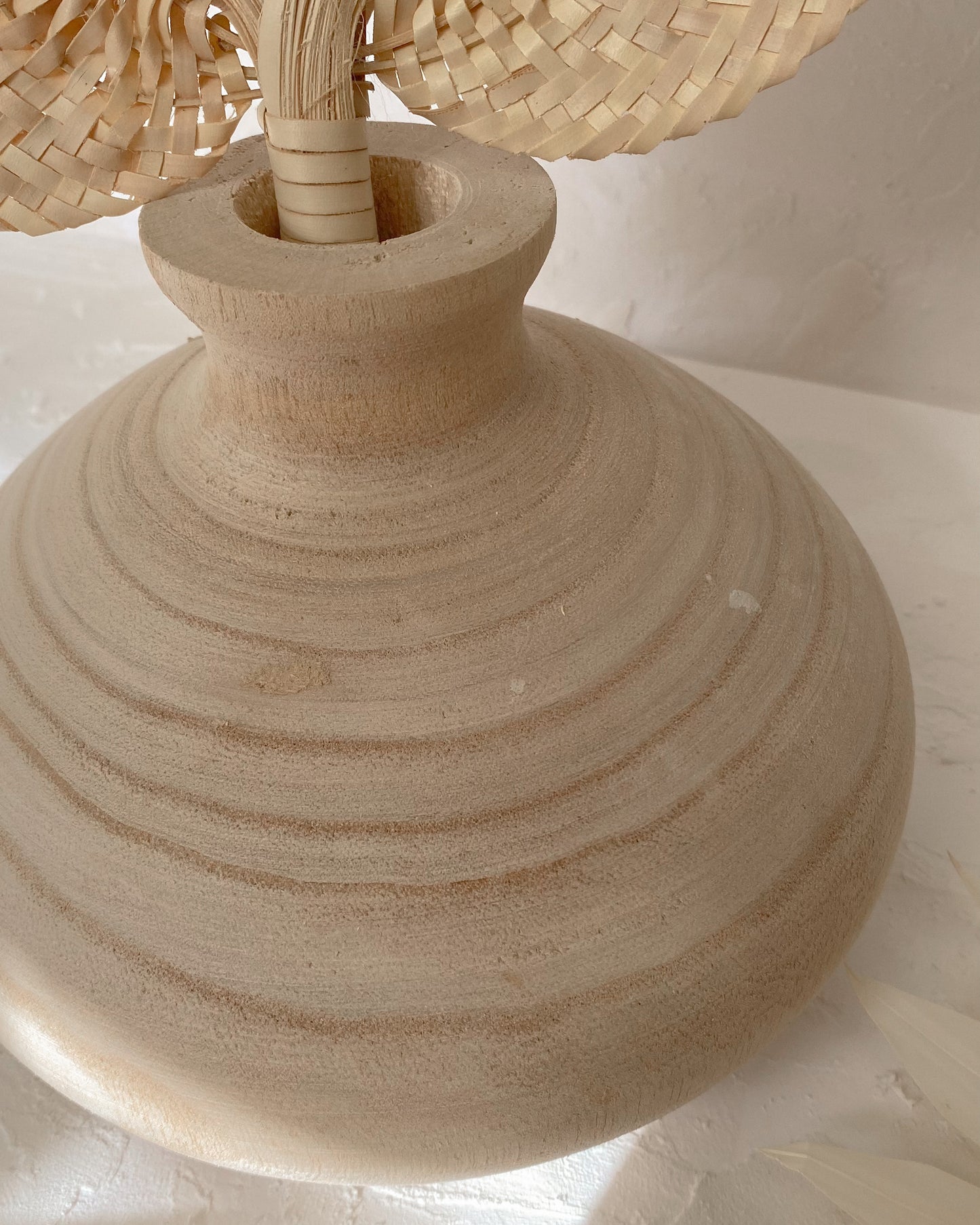 paulownia wood vase