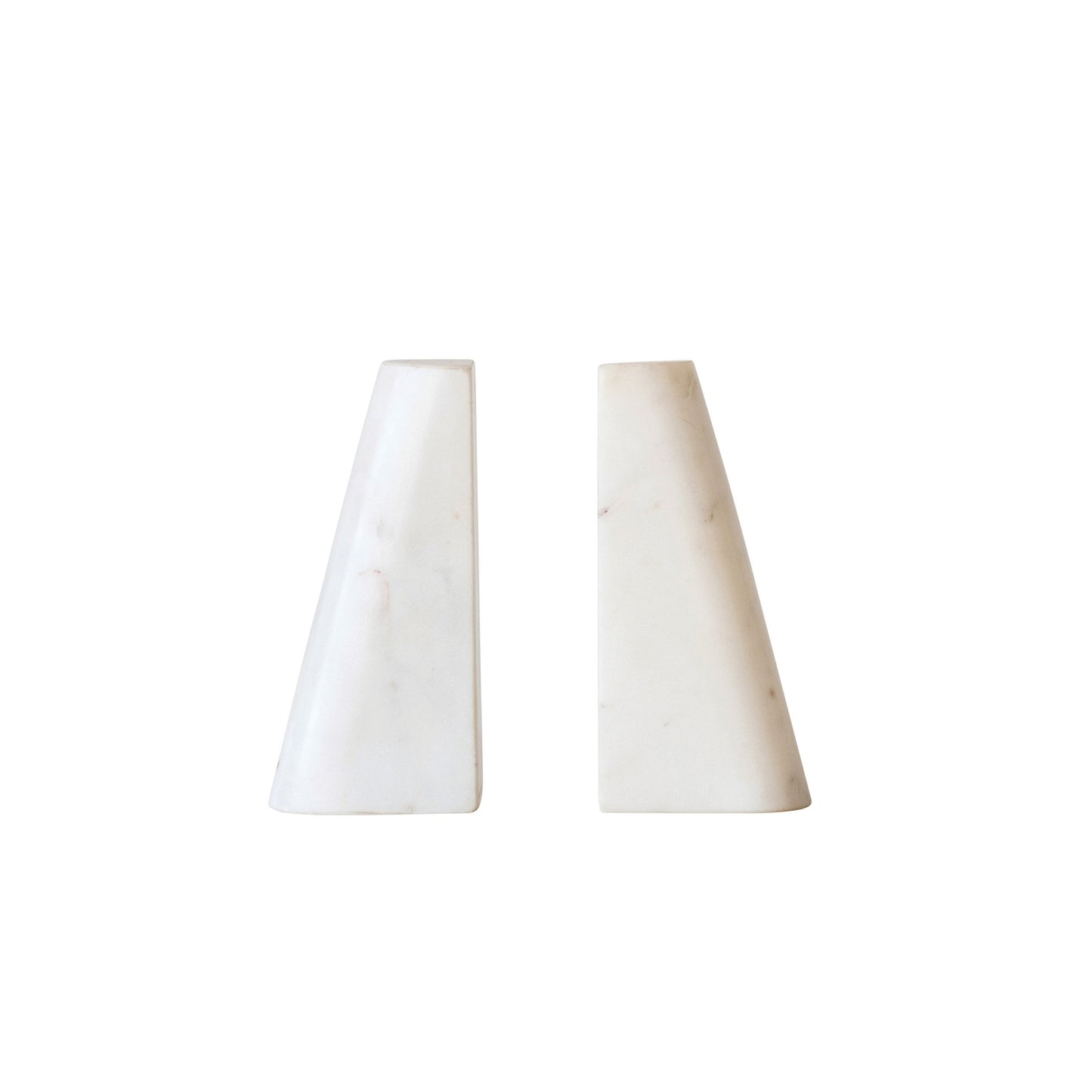 set of 2 marble bookends