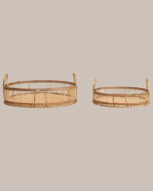 bamboo trays (set of 2)